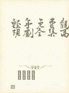 轻年免费观看电视剧全集高清封面