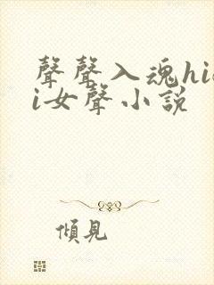 声声入魂hifi女声小说封面