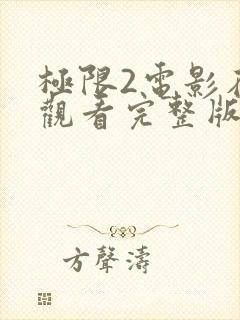极限2电影在线观看完整版免费封面