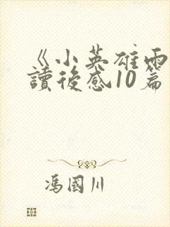 《小英雄雨来》读后感10篇封面