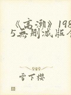 《高潮》1985无删减版全集