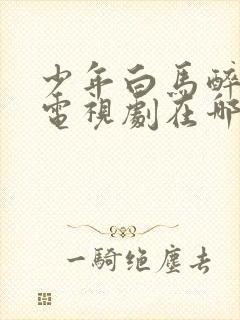 少年白马醉春风电视剧在哪里可以看