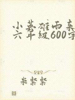 小英雄雨来梗概六年级600字左右