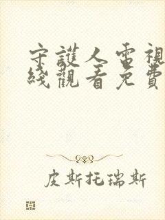 守护人电视剧在线观看免费完整版封面