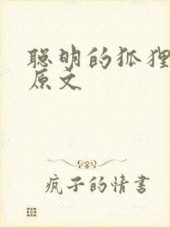 聪明的狐狸故事原文封面