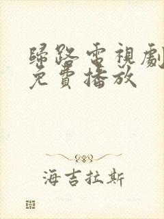 归路电视剧全集免费播放封面