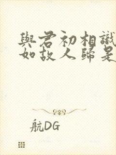 与君初相识,犹如故人归是情话吗封面