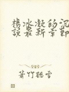 杨冰凝的沉沦小说最新章节更新