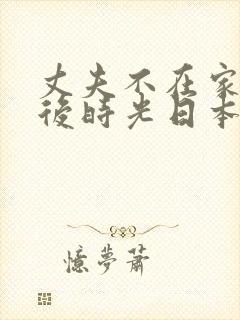 丈夫不在家的午后时光日本封面