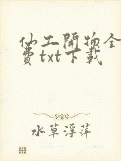 仙工开物全文免费txt下载