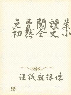 免费阅读叶辰萧初然全文小说