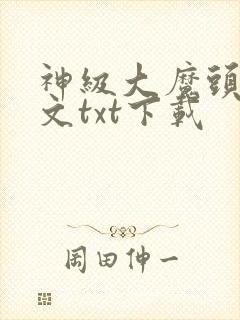 神级大魔头1全文txt下载