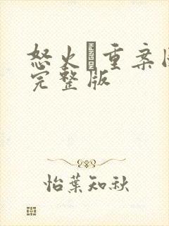 怒火·重案国语完整版封面