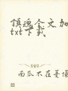 镇魂全文加番外txt下载