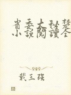 省委大秘楚东恒小说阅读全文