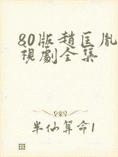 80版赵匡胤电视剧全集