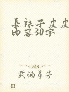 长袜子皮皮主要内容30字