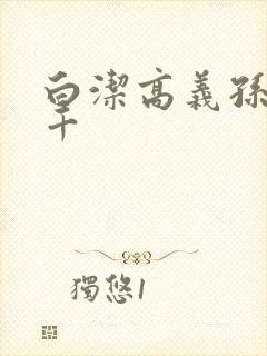 白洁高义孙倩千千封面