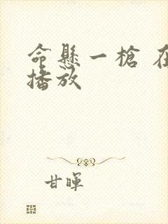 命悬一枪 在线播放