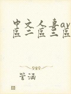 中文人妻av一区二区三区