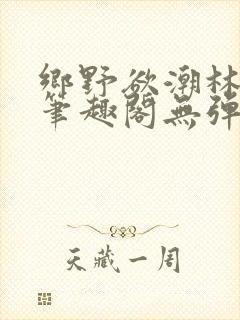 乡野欲潮林天成笔趣阁无弹窗