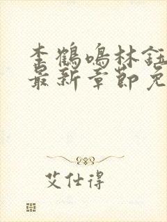 李鹤鸣林钰小说最新章节免费阅读