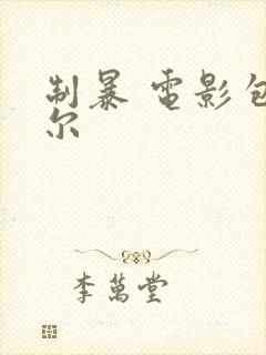 制暴 电影包贝尔封面