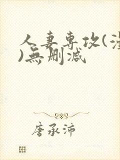 人妻专攻(漫画)无删减