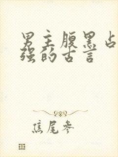 男主腹黑占有欲强的古言