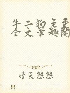 牛二狗免费阅读全文笔趣阁封面