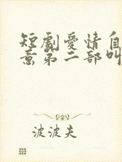 短剧爱情自有天意第二部叫什么封面