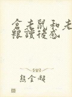 仓老鼠和老鹰借粮读后感