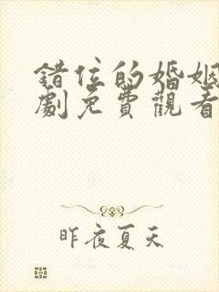 错位的婚姻电视剧免费观看封面