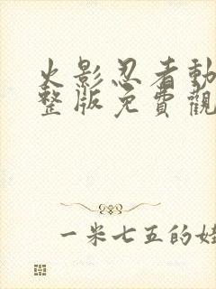 火影忍者动漫完整版免费观看封面