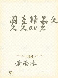 国产精品久久久久久av免