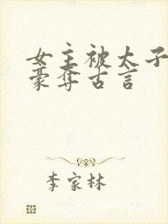 女主被太子强取豪夺古言封面