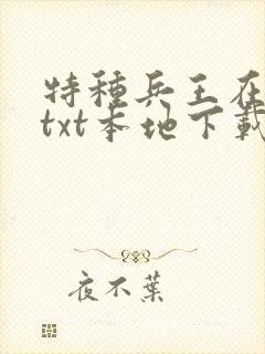 特种兵王在山村txt本地下载