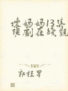 坏妈妈13集电视剧在线观看全集免费封面