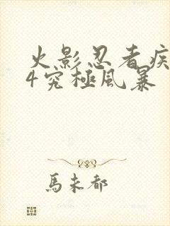 火影忍者疾风传4究极风暴封面