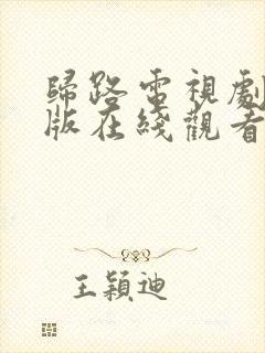 归路电视剧免费版在线观看全集高清大结局