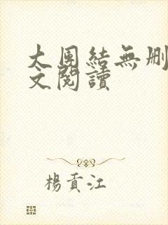 大团结无删减全文阅读