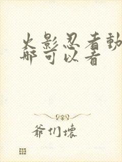 火影忍者动漫在哪可以看