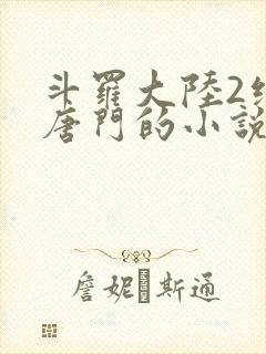 斗罗大陆2绝世唐门的小说