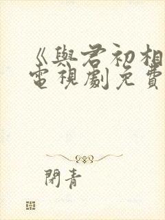 《与君初相识》电视剧免费看