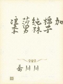 浪莎纯棉加厚冬季男袜子封面