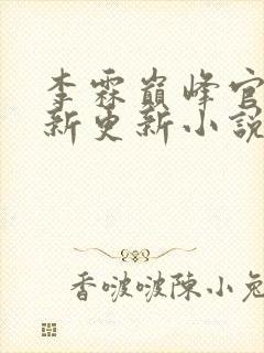 李霖巅峰官场最新更新小说