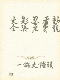 火影忍者动画片全集免费观看版封面