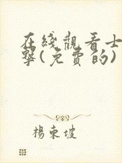 在线观看士兵突击(免费的)