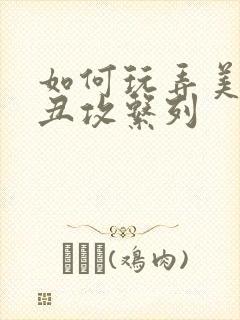 如何玩弄美人【丑攻系列封面