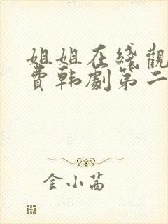 姐姐在线观看免费韩剧第二集